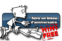 faire un bisou d'anniversaire