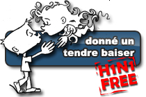 Bouton « donné un tendre baiser »