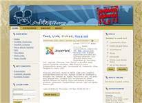 Habillage olive du site